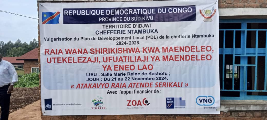 Territoire insulaire d’idjwi/Chefferie Ntambuka : Que retenir du Plan de Développement Local dont sa vulgarisation a débuté pour son exercice 2024-2028 ?