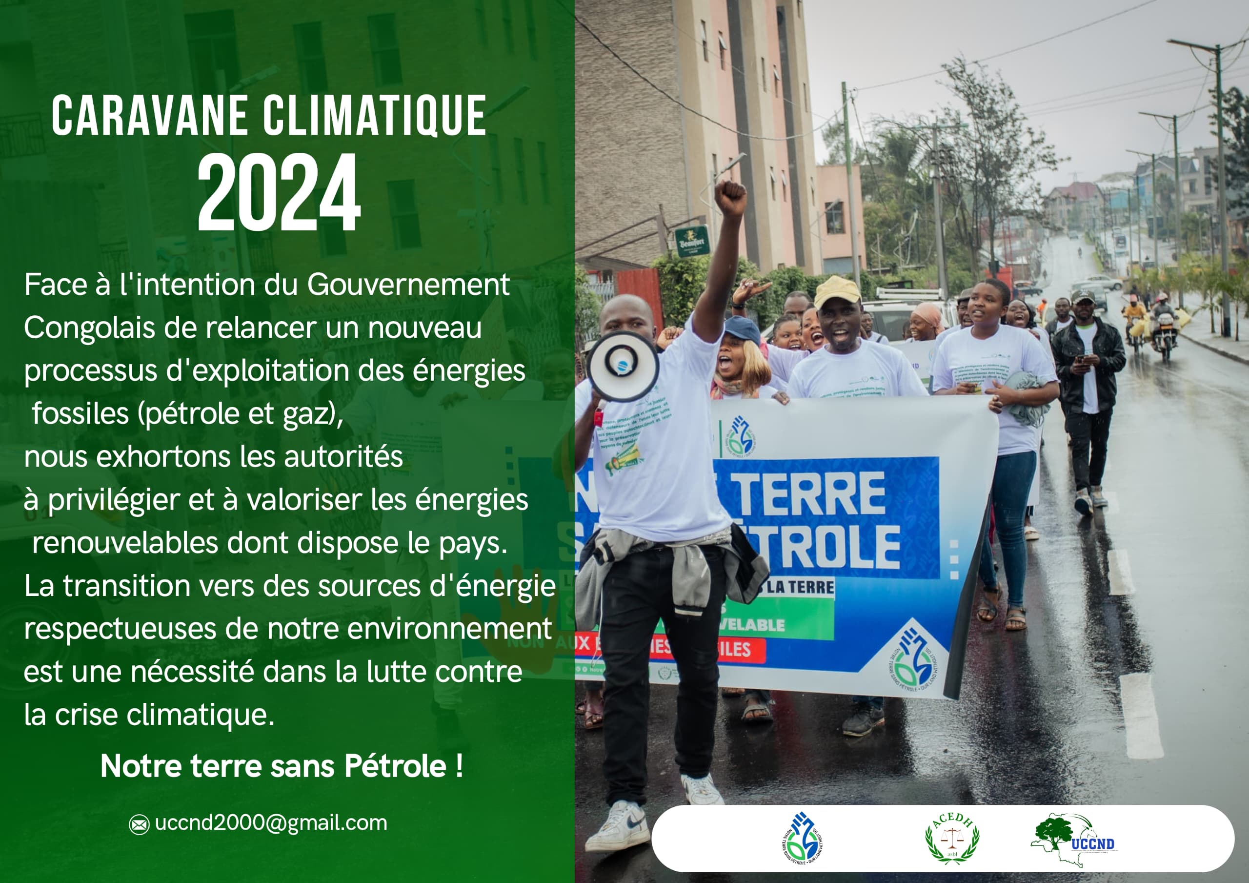 RDC/Goma: les organisations de la société civile se mobilisent pour une campagne « Notre terre sans pétrole/Laissez le pétrole sous terre »