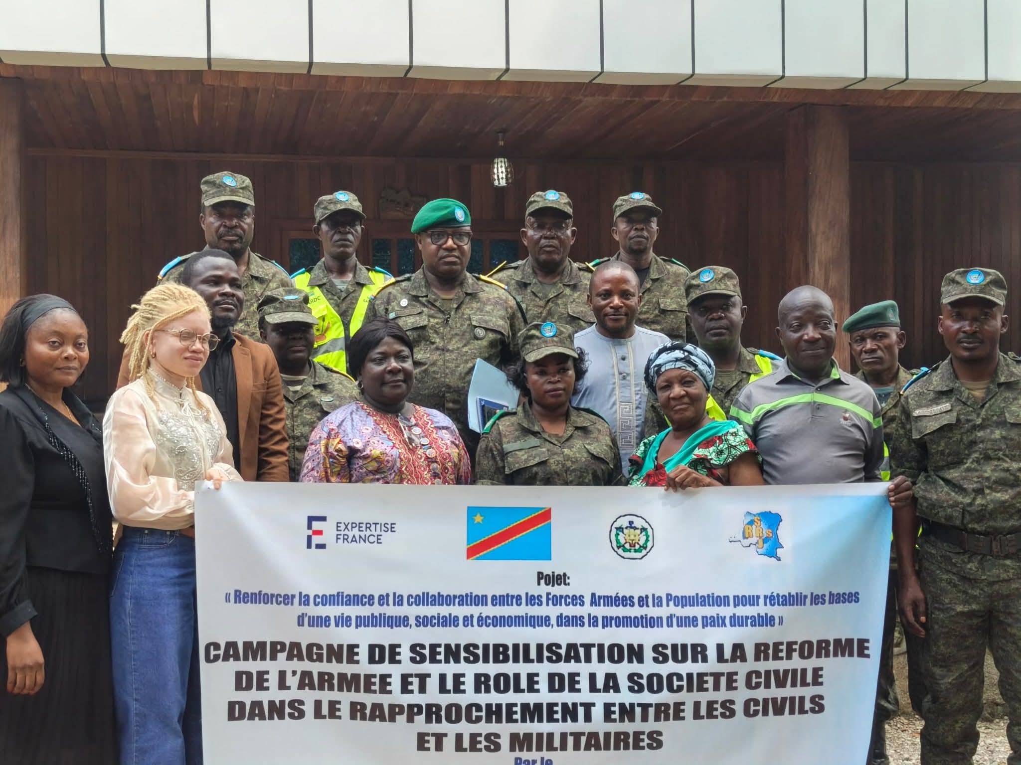 Réforme de l’armée en RDC : à Kisangani, un appel fort pour bâtir une confiance durable entre les forces armées et la population