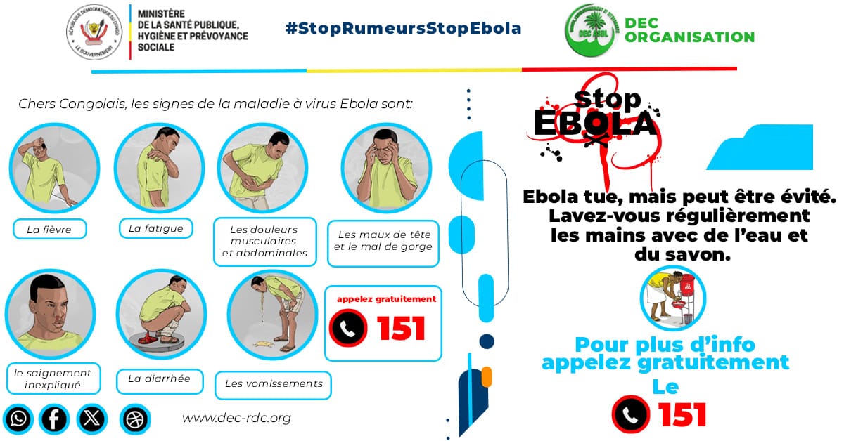 Stop Ebola : chaque geste de prévention sauve des vies, protégeons nos familles grâce aux enterrements dignes et sécurisés